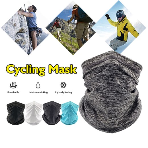 Tube mask Ice Silk Half Face Cover Absorb Sweat Breathable Protection Mask UPF50+ Face/Neck Wrap Protection for Cycling Motorcycle | Lazada PH