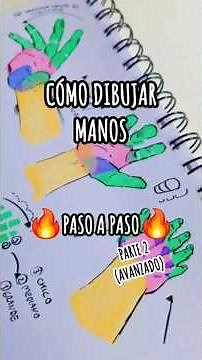 🔥Tips para dibujar manos✋️TUTORIAL ✨️Práctica de poses 🫳 #handstutorial #art #animeart #animedrawing