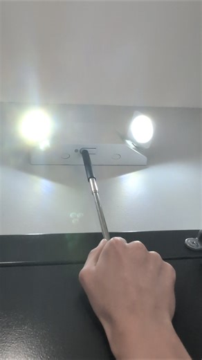 Testing a Performax generic led emergency light at a brand new Shake Shack