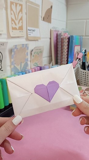melisitas | Cómo hacer una carta 💌 con corazón aesthetic? #carta #corazon #manualidades #manualidadesdepapel #aesthetic #ａｅｓｔｈｅｔｉｃ #origami | Instagram