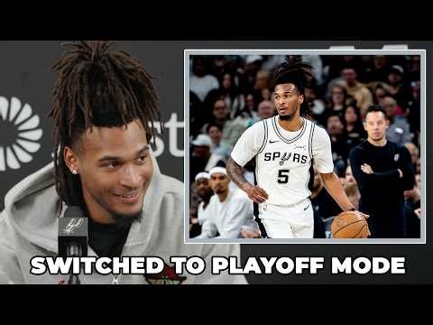 Stephon Castle on Spurs Preparation for First Round of NBA Playoffs