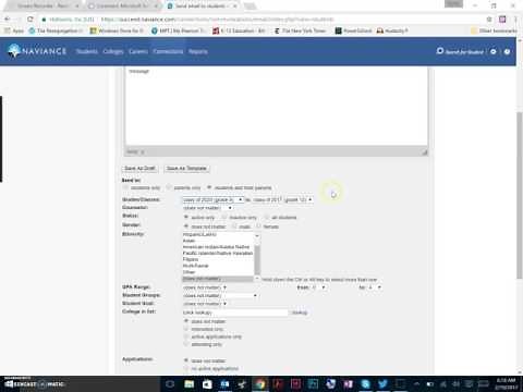 Sending Emails Through Naviance