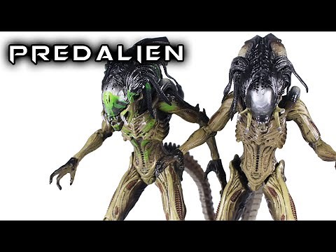 Hiya Toys PREDALIEN & Battle Damage Version AVP Action Figure Review