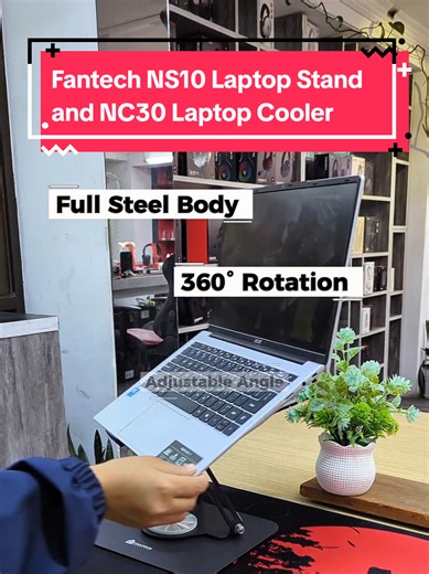 Fantech NS10 Laptop Stand & NC30 Cooler