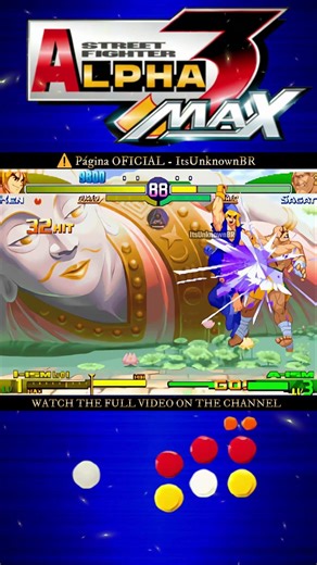 Ken crushes Sagat in Street Fighter Alpha 3 Max!💥#streetfighter #capcom #arcade #games #retrogaming