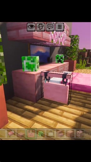 how to make cherry bed in Minecraft#viral