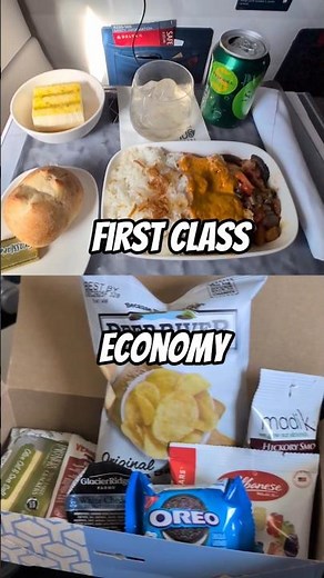 Airline Meal Comparison: Delta First Class vs Economy Upgrades Worth It? 🍽️ ✈️ #DeltaAirlines