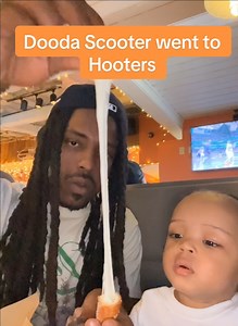 58K views · 3.1K reactions | Dooda went to Hooters for first time Come Eat With ya boyz #chicken #eatingout #hooters #mukbang #foodreview #foodlovers #foodies #foods #babyboy #cutebaby #fatherandson #fye #fyp | Greesko Makaro | Facebook