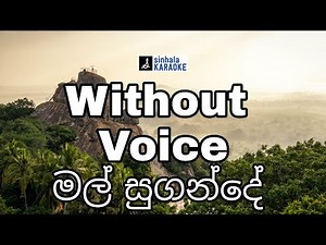 Mal sugande karaoke with lyrics | මල් සුගන්දේ Lyric video | Mohidin beg | Sujatha Aththanayaka