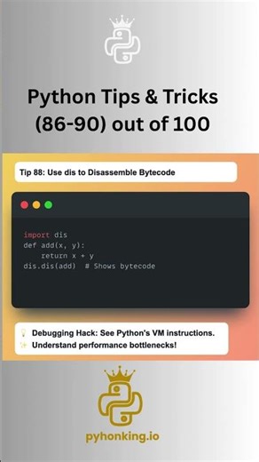 Python tips and tricks 86-90