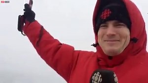 25K views · 229 reactions | When the weather almost takes out the weather man... Ryan Snoddon was up at Middle Cove Beach measuring wind. It was difficult. www.cbc.ca/1.3981532 | CBC Newfoundland and Labrador | Facebook