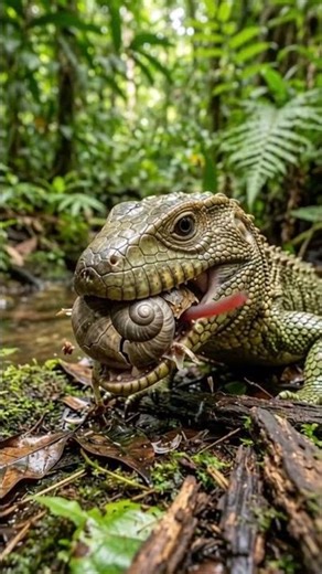Caiman Lizard 🦎 Crocodile Lookalike! | Mr Savaro #Shorts #wildlife