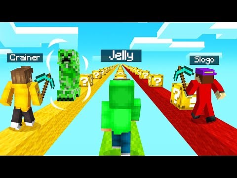 Playing A LUCKY BLOCK RACE In MINECRAFT! (Funny)