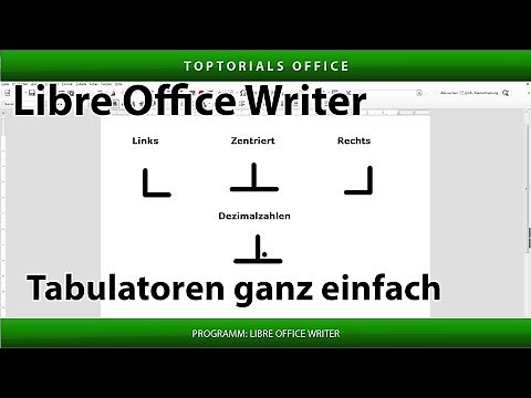 Tabulatoren ganz einfach (Libre Office Writer)