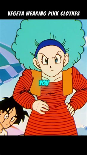 Vegeta wearing pink clothes #vegeta #goku #gohan #dragonball #dragonballz #dbz #anime #fyp