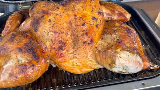 How to make smoked lemon pepper turkey on the Ninja Woodfire Grill