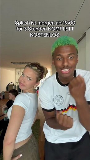 Always 3 hours before every Germany game, Splash is free—you can watch every game and every