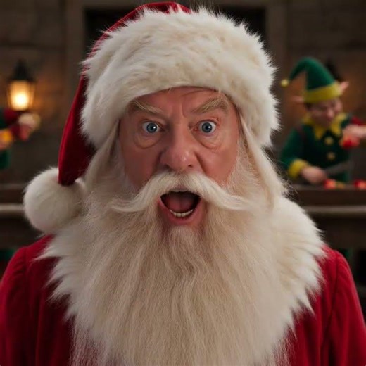 AI Xmas video for window projection