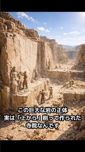 現代技術でも不可能？100年彫り続けた巨大な岩の正体 #インド #エローラ石窟 #カイサラ寺院 #遺跡 #世界遺産 #建築の謎