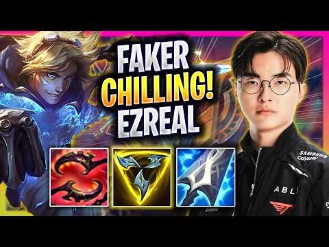 T1 FAKER EZREAL ADC vs KAI'SA [ CHILLING ] T1 Faker Ezreal ADC Guide Patch 26.7 | League of Legends