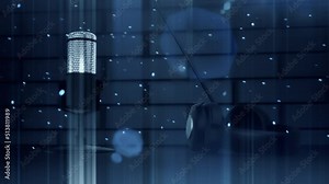 Animated Podcast Intro Broadcast Microphone for Gaming and Streaming
