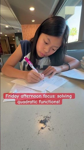 Study Time at McDonald’s: Math Quadratic Functions!