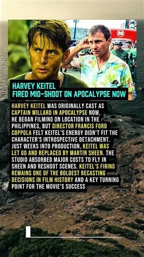 Why Harvey Keitel was Fired from Apocalypse Now. #movie #hollywood #story