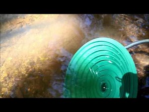 Gold Magic Spiral 10M Panning Wheel In A Mountain Creek