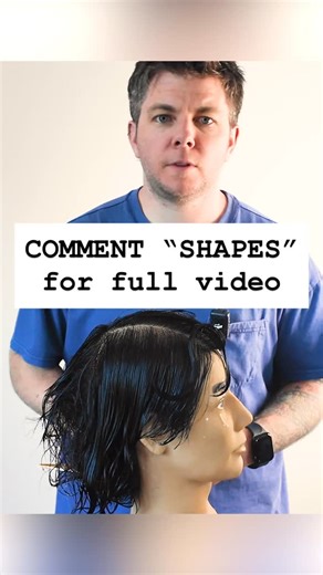 Comment shapes for full video where I break down the 3 basic shapes that build ALL haircuts | Hair for Humans