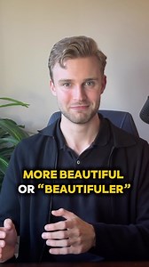 38K views · 177 reactions | MORE BEAUTIFUL or “BEAUTIFULER”… what is the correct way to form comparative adjectives? #english #englishgrammar #learnenglish | English At The Ready | Facebook