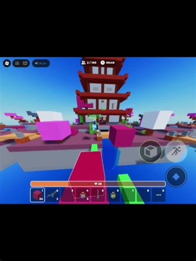 SKYWARS 奈落回避のブロッククラッチ… #roblox #robloxpvp #skywars #ロブロックス