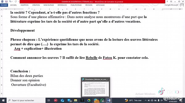Méthodologie de la dissertation littéraire expliquée