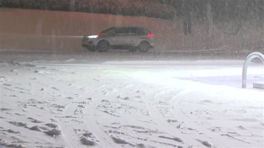 Checking out the snowy conditions in Mahopac