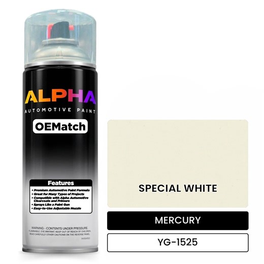 MERCURY SPECIAL WHITE YG-1525 | OEMatch Automotive Spraycan