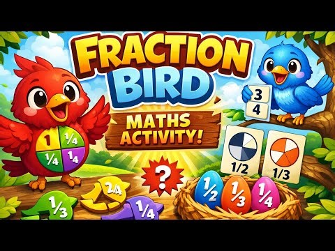 Mathematics activity: Fraction bird 🐦 (how to make fraction bird) ||allinonedurga #viralvideo #study
