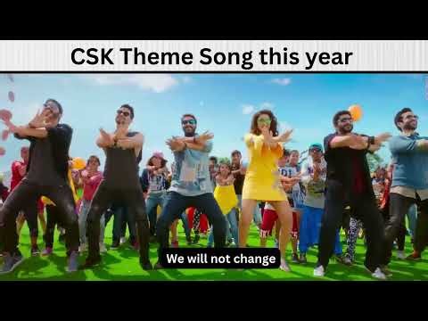New Theme Song Of CSK in IPL 😂 #ipl