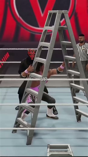 Did you know you can break a ladder in half in WWE 2K24? #videogames #wwe2k24 #smackdownvsraw