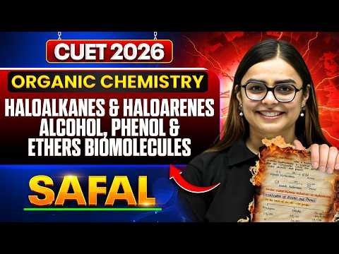 Alcohol, Phenol, Ethers One Shot Revision | CUET 2026 Chemistry Free live Class | Shourya Ma'am