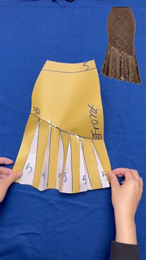 Pattern Making Tutorial for a Mermaid Skirt ✨ #diy #sewing #pattern