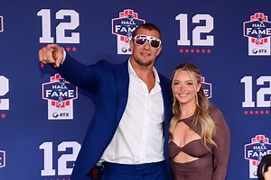 IN PHOTOS: Patriots Legend Rob Gronkowski Joins Girlfriend Camille Kostek in Stunning La Porte Swim Campaign
