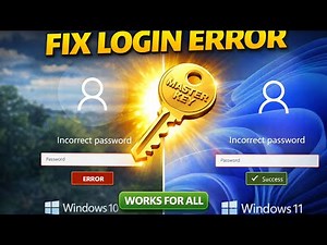 How to Fix Windows Password Not Working | Login Error Windows 10 / 11