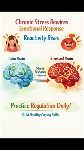 How Chronic Stress Changes Your Emotional Response System #stressmanagement #anxiety #brainhealth