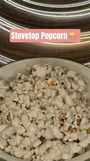 Stovetop Popcorn #popcorn #recipe #cooking