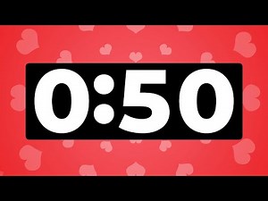 50 Second Timer with Music and Hearts | Fun Stopwatch for Workouts, Classroom and More!