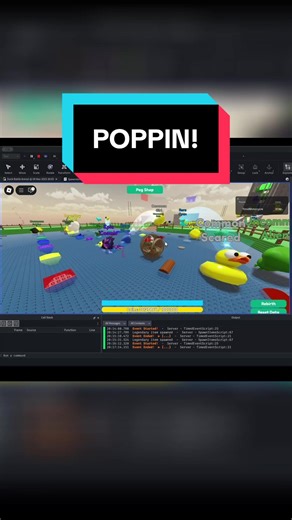 We remodeled all the peg boards as Duck Ponds and built up simple slope and fence environments. #roblox #robloxdev #robloxstudio #robloxgames #duckpond