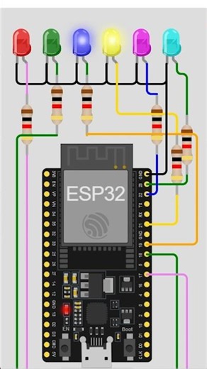 ESP32 LED Magic in MicroPython | Amazing LED Animation 🔥