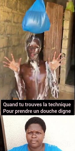 quand tu trouves la technique pour prendre une douche digne