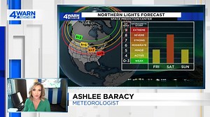 2.5K views · 38 reactions | 4Warn Meteorologist Ashlee Baracy breaks down our chances of seeing the Northern Lights on Saturday morning. The last time a G4 storm watch was issued was in 2005. Learn more in my write-up: https://www.clickondetroit.com/news/michigan/2024/05/10/northern-lights-weather-best-places-times-to-see-them-in-metro-detroit/ | Ashlee Baracy | Facebook