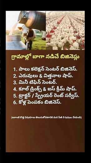 6 Village Business Ideas in 2026 | Low Investment High Profit Business Ideas Telugu | Small Business