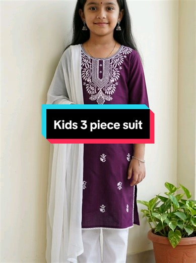 Stylish Kids 3-Piece Punjabi Suit